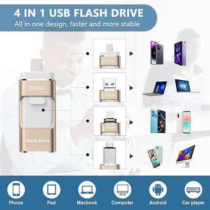 4 In1 OTG Micro USB 3.0  Flash Drive