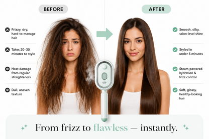 Electric Steam Hair Straightening Brush