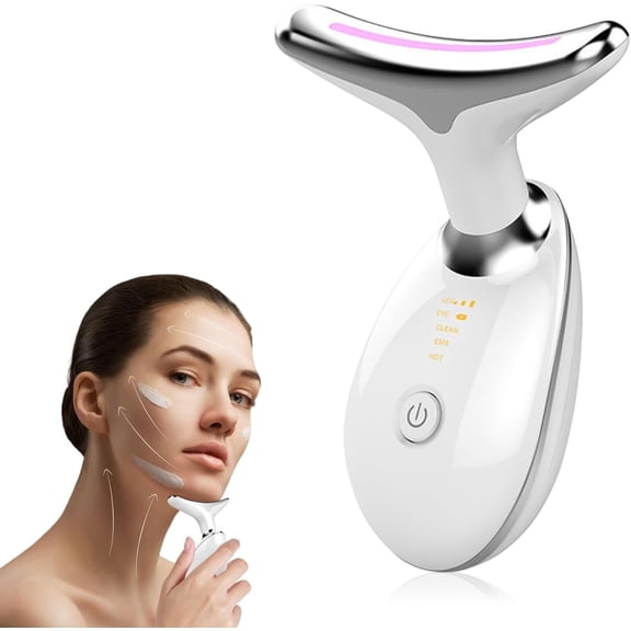 EMS Thermal Neck Lifting And Tighten Massager Electric Microcurrent Wrinkle Remover
