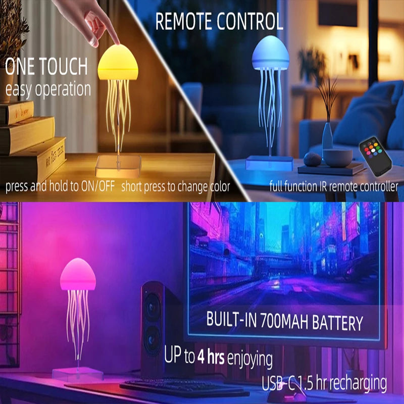 Jellyfish Lamp with LED Colours – Relaxing Mood Light