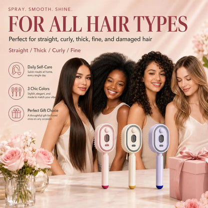Electric Steam Hair Straightening Brush