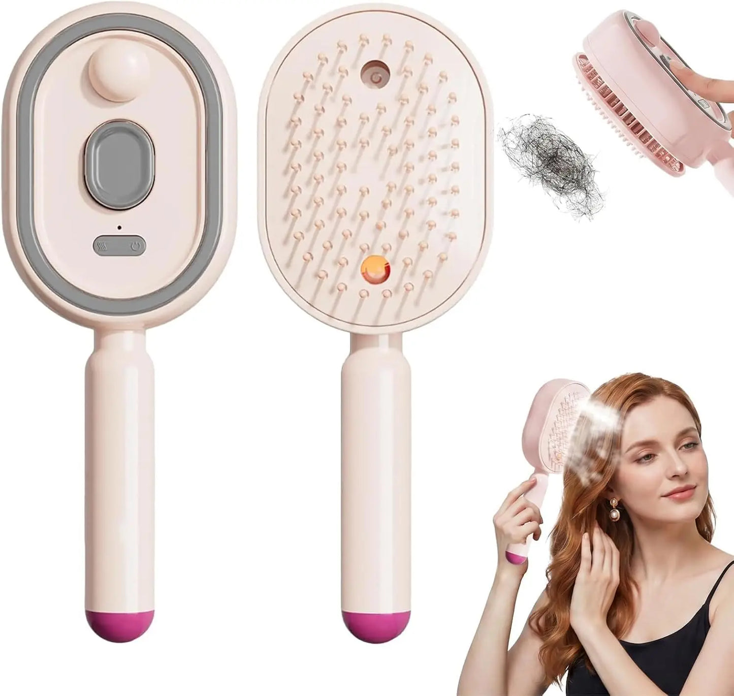 Electric Steam Hair Straightening Brush
