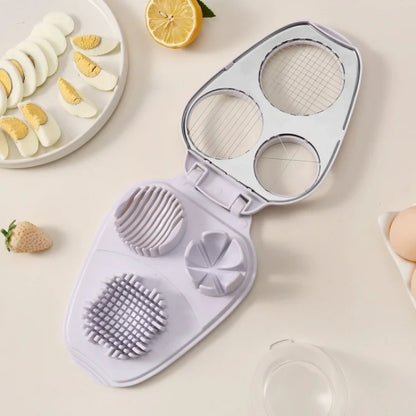 304 Stainless Steel 3‑in‑1 Egg Slicer