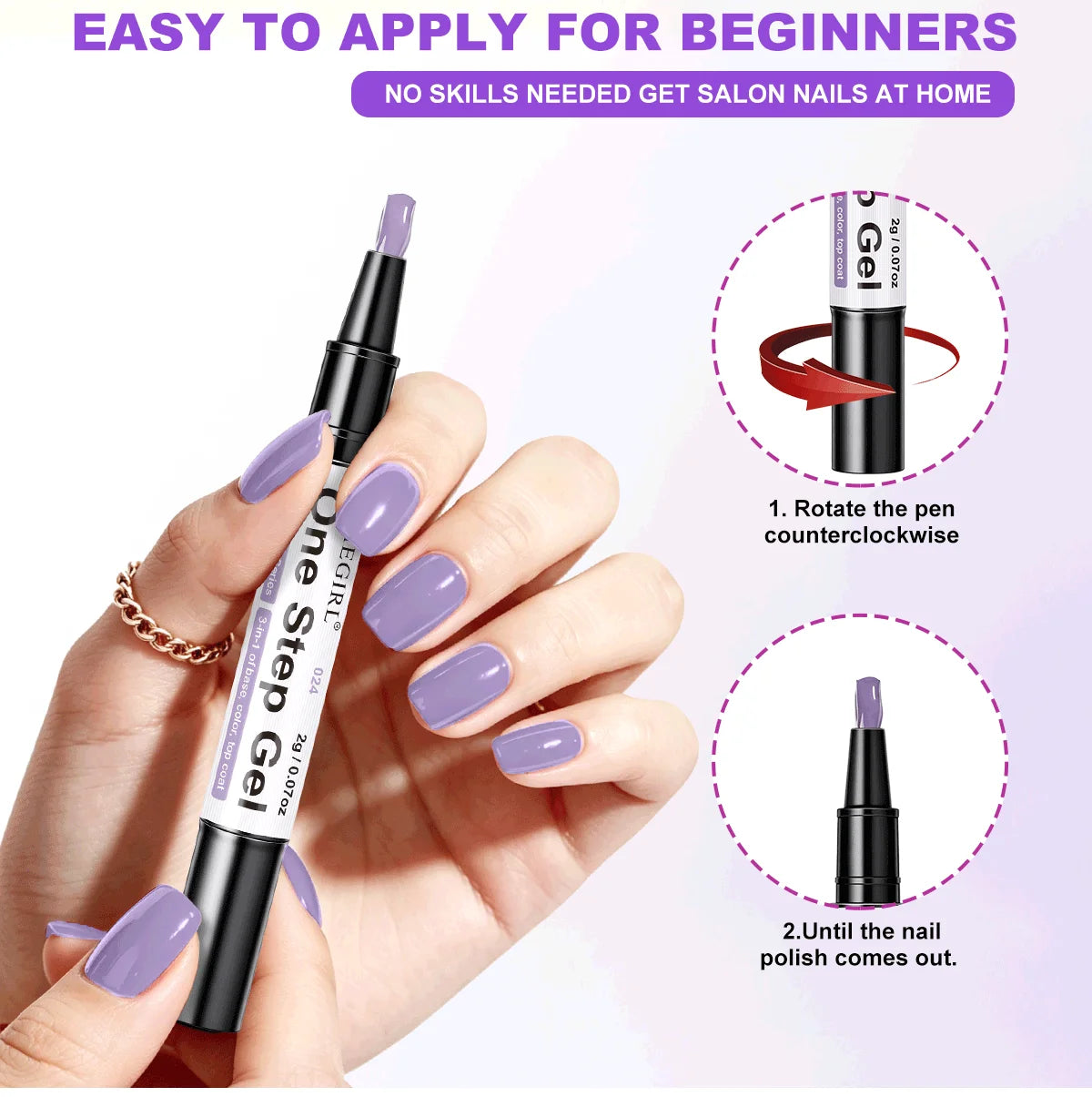 LIMEGIRL 12 Pcs Gel Nail Polish Pen Set 3in1 Gel Nail Varnish Quick-Dry Long-Lasting Graffiti Painting Nail Polish Set