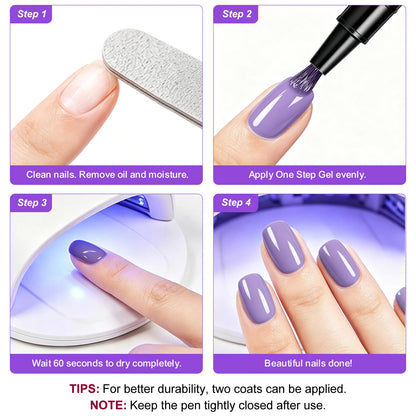 LIMEGIRL 12 Pcs Gel Nail Polish Pen Set 3in1 Gel Nail Varnish Quick-Dry Long-Lasting Graffiti Painting Nail Polish Set