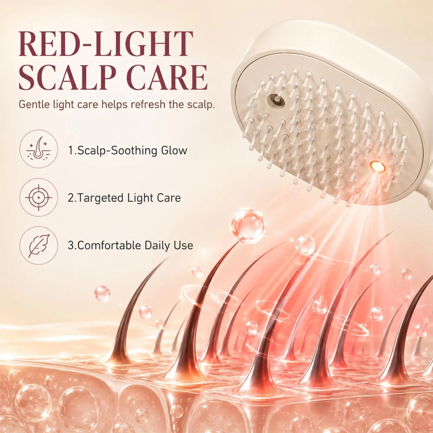 Electric Steam Hair Straightening Brush