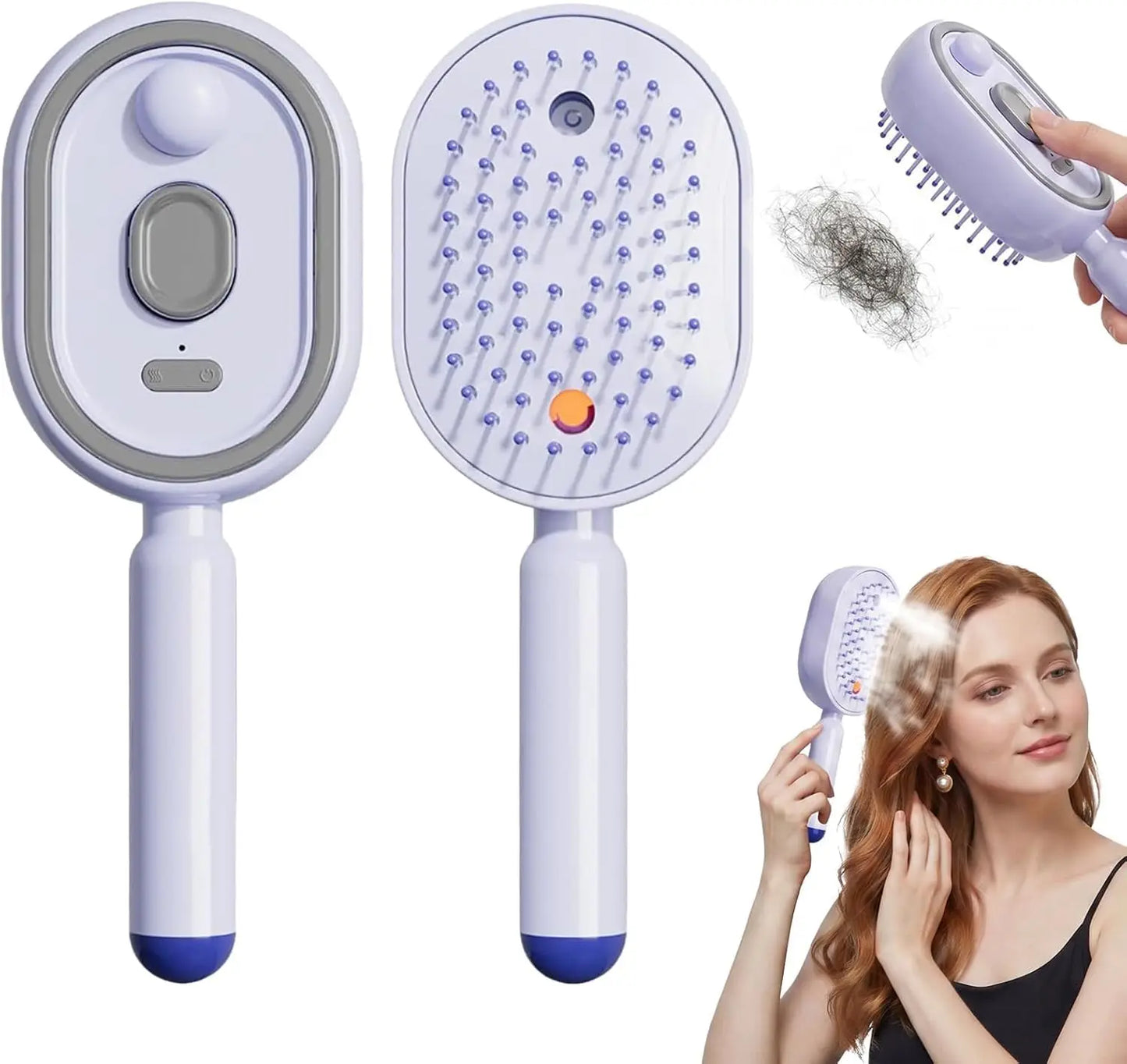 Electric Steam Hair Straightening Brush