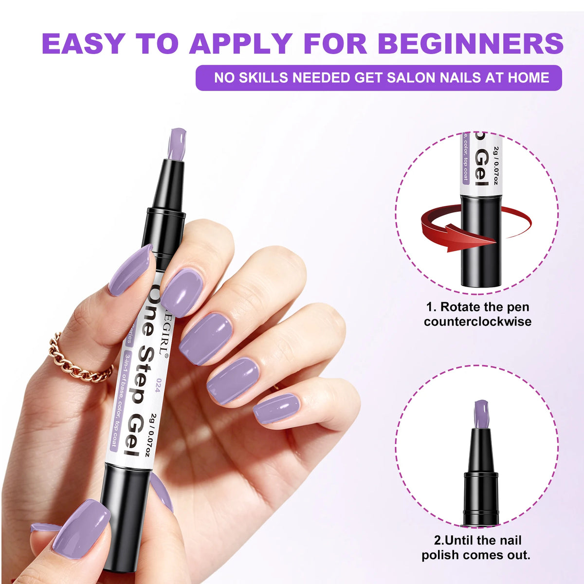 LIMEGIRL 12 Pcs Gel Nail Polish Pen Set 3in1 Gel Nail Varnish Quick-Dry Long-Lasting Graffiti Painting Nail Polish Set