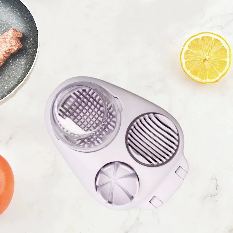 304 Stainless Steel 3‑in‑1 Egg Slicer