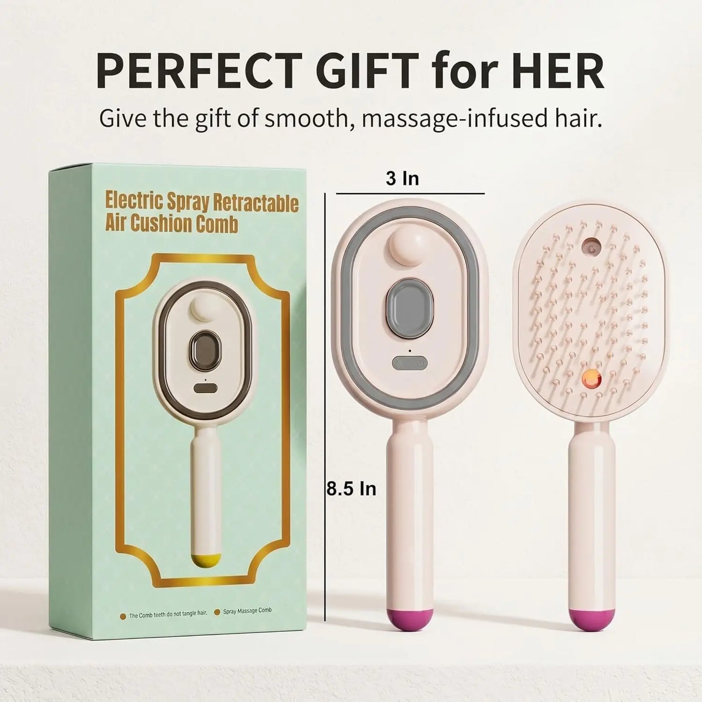 Electric Steam Hair Straightening Brush