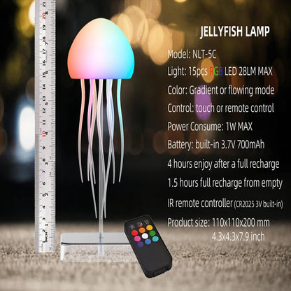 Jellyfish Lamp with LED Colours – Relaxing Mood Light