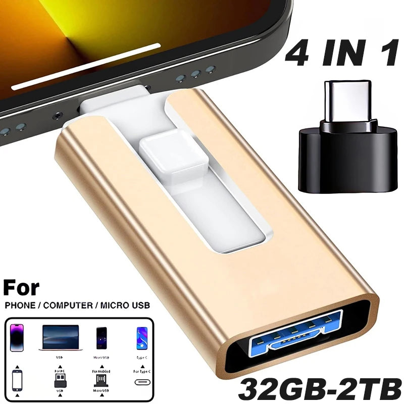4 In1 OTG Micro USB 3.0  Flash Drive