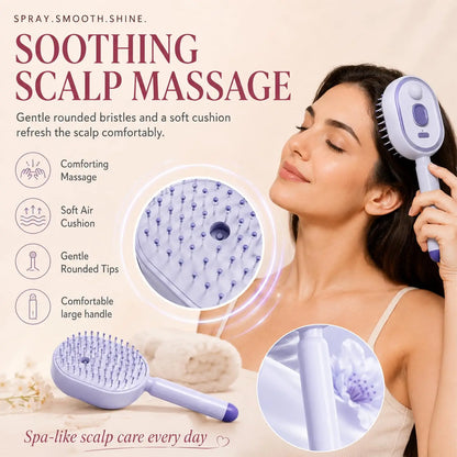 Electric Steam Hair Straightening Brush