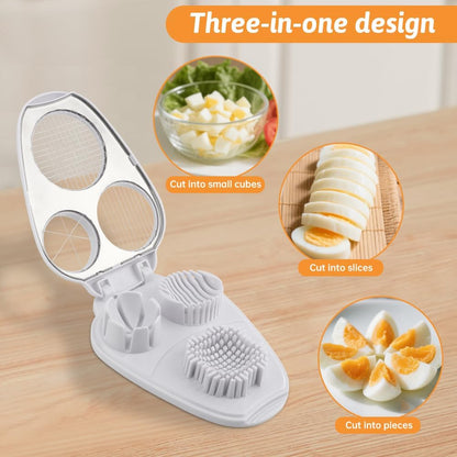 304 Stainless Steel 3‑in‑1 Egg Slicer