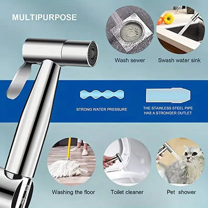 Handheld Bidet Spray Set – Complete Toilet Cleaning Kit