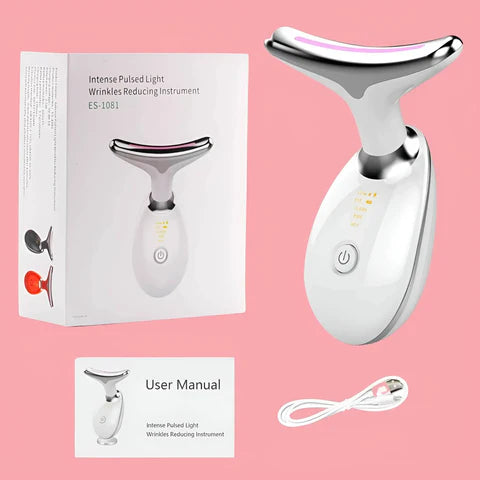EMS Thermal Neck Lifting And Tighten Massager Electric Microcurrent Wrinkle Remover