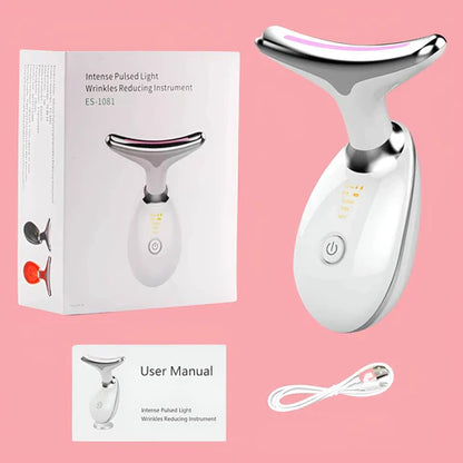 EMS Thermal Neck Lifting And Tighten Massager Electric Microcurrent Wrinkle Remover